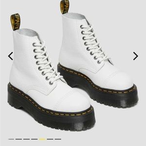 Dr Martens Sinclair Milled Nappa Leather Platform Boots